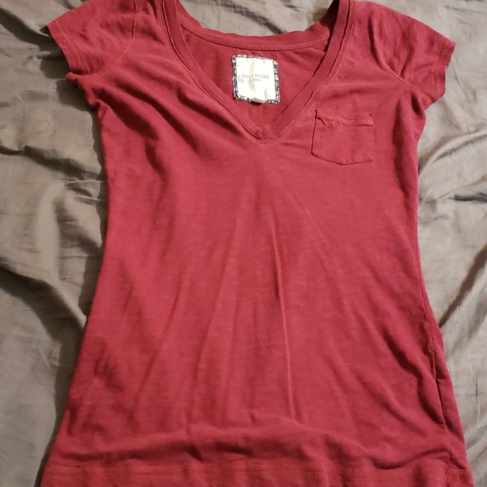 Burgundy shirt